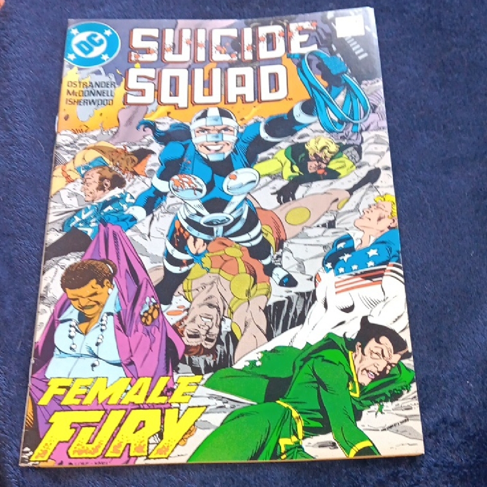 DC Comics Suicide Squad with Blue and Green Highlights